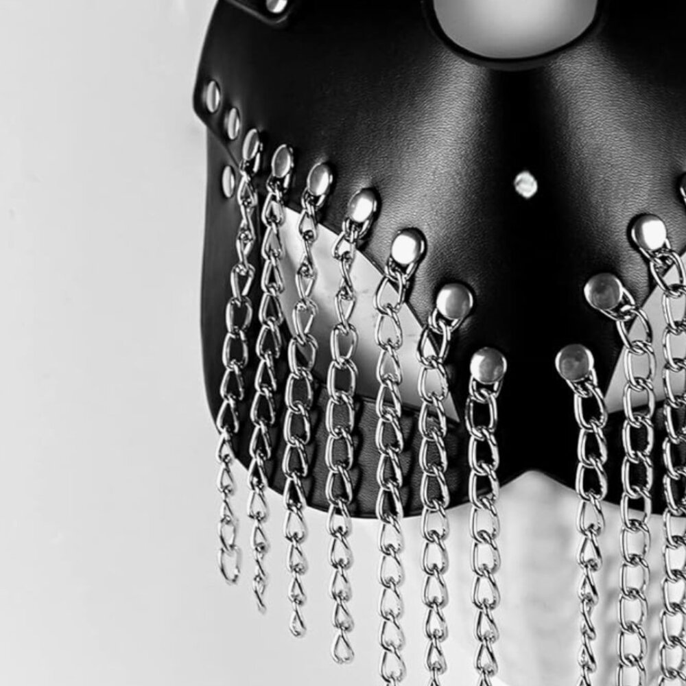 Leather Cat Mask - Picture 5 of 6